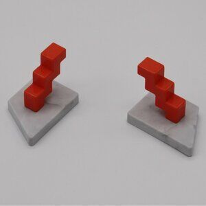 American Girl Courtney Moore 80's Theme Bedroom 2 Plastic Bookends for 18" Doll